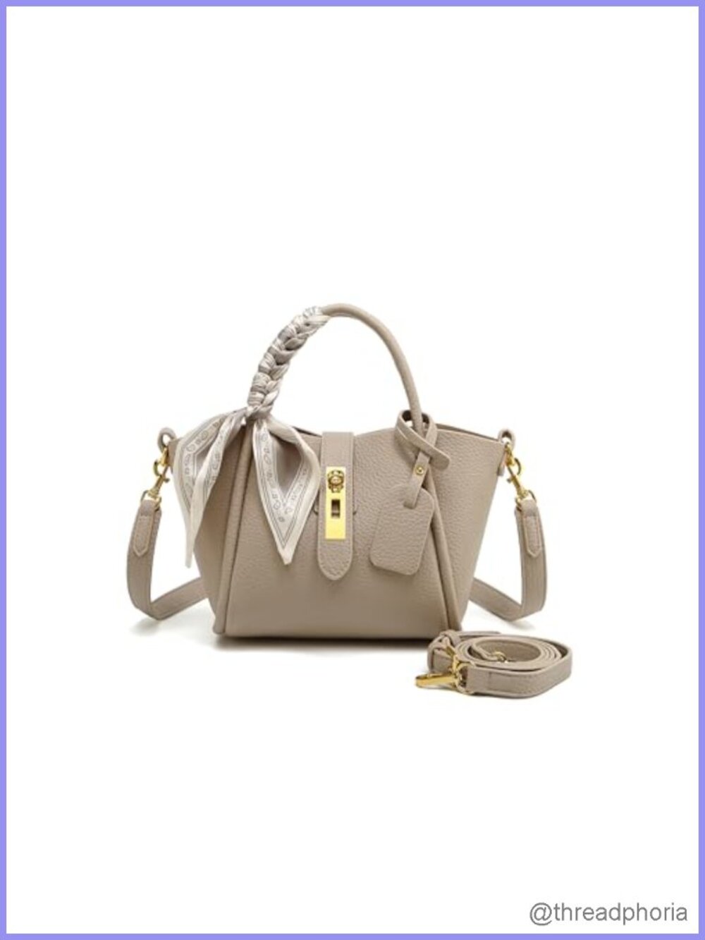Women's Vintage Handbag Crossbody Bag Faux Leather Adjustable Strap